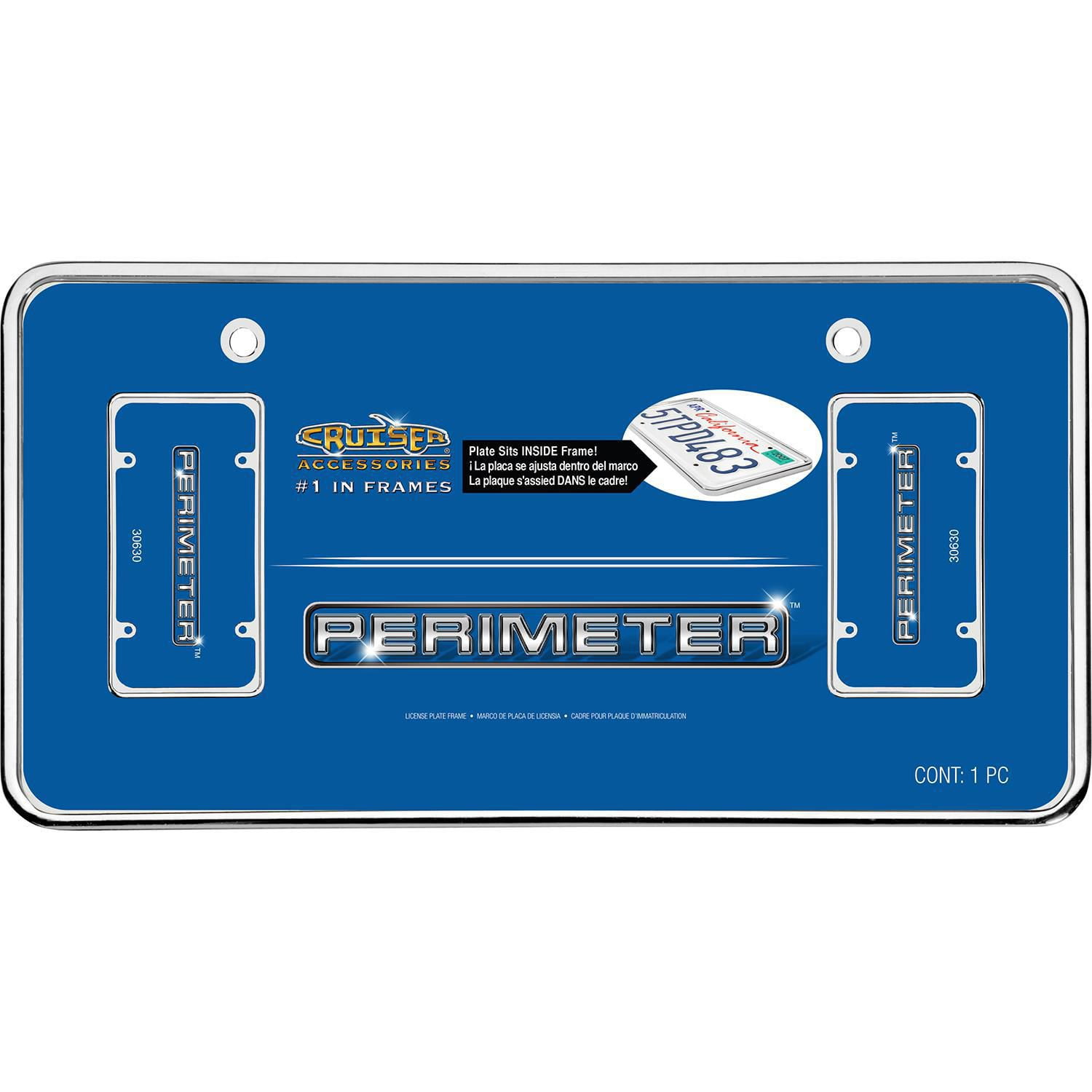 Cruiser Accessories Perimeter, Chrome License Plate Frame