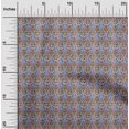 thumbnail image 2 of oneOone Rayon Orange Fabric Asian Ikat Craft Projects Decor Fabric Printed By The Yard 56 Inch Wide, 2 of 5