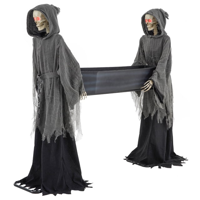 5-foot LED Skeleton Coffin Duo, by Way to Celebrate