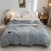 Rbaofujie Weighted Blankets for Adults Soft and Skin-Friendly Blankets Milk Fleece Blankets Thicken Warm Siesta Coral Fleece Blankets Western Blanket