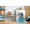 thumbnail image 2 of Ahgly Company Machine Washable Indoor Rectangle Transitional Blue Ivy Blue Area Rugs, 5' x 8', 2 of 7