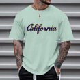thumbnail image 2 of LUOGENLI T-shirts pour Homme pour Hommes T-Shirt à Imprimé Floral à Manches Courtes à Col Rond pour Tenue Décontractée T-shirts pour Homme T-Shirt Graphique Fête de la Saint-Patrick Vert Menthe TTTTG, 2 of 4