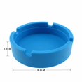 thumbnail image 2 of EGNMCR Cendrier Rond Coloré Cendrier en Caoutchouc Silicone de Qualité Supérieure, 2 of 3