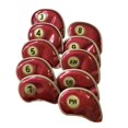 thumbnail image 3 of koolsoo 10x Golf Iron Headcover PU Golf Club Head Covers 3-9, AW, PW, SW Golf Protective, 3 of 9