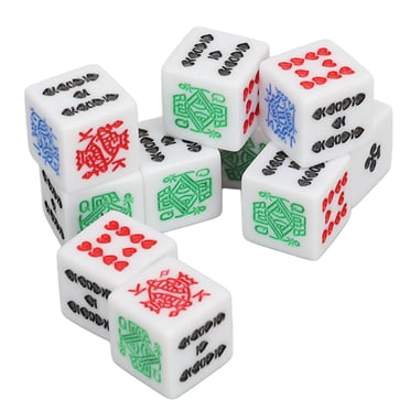 6 Sided Poker Dice, Lightweight Poker Dice  For Home