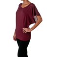 thumbnail image 3 of Bella + Canvas Ladies' Flowy Draped Sleeve Dolman T-Shirt, 3 of 5