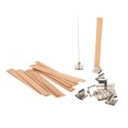 thumbnail image 1 of Smokeless Wooden Candle Wicks, Degradable 33 Pcs Wood Candle Wicks  For DIY Candle Making, 1 of 8