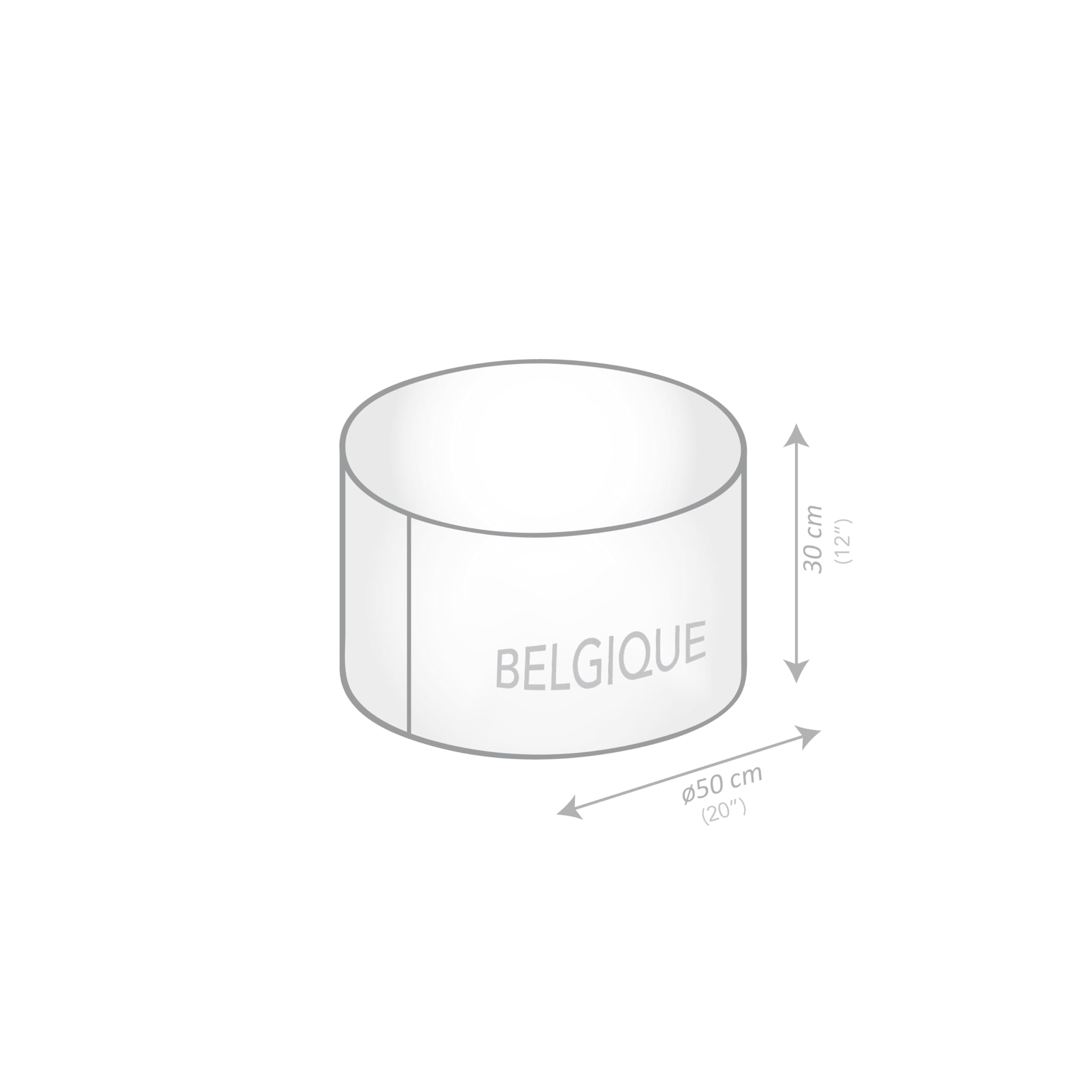 Pouf Belgique Vert forêt Velours – Coussin de sol, pouf en polystyrène doux, accessoire durable et léger pour salon ou bureau