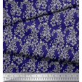 thumbnail image 3 of Soimoi Moss Georgette Fabric Leaves & Floral Block Decor Fabric Printed Yard 42 Inch Wide, 3 of 3