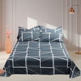 thumbnail image 1 of 3-Piece All Season Microfiber Bedding Set | Full Size Comforter & 2 Pillowcases | Soft Polyester 120x230cm | Shrink & Fade Resistant | Multicolor Classic Design, 1 of 6