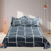 ZZkhGO 3-Piece Bedding Sheet Set, Full Size Comforter with Pillowcases, All Season Microfiber Bed Set