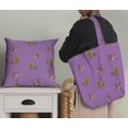 thumbnail image 5 of Soimoi Purple Modal Satin Fabric Tree & Animals Dots Fabric Prints By Yard 42 Inch Wide, 5 of 5