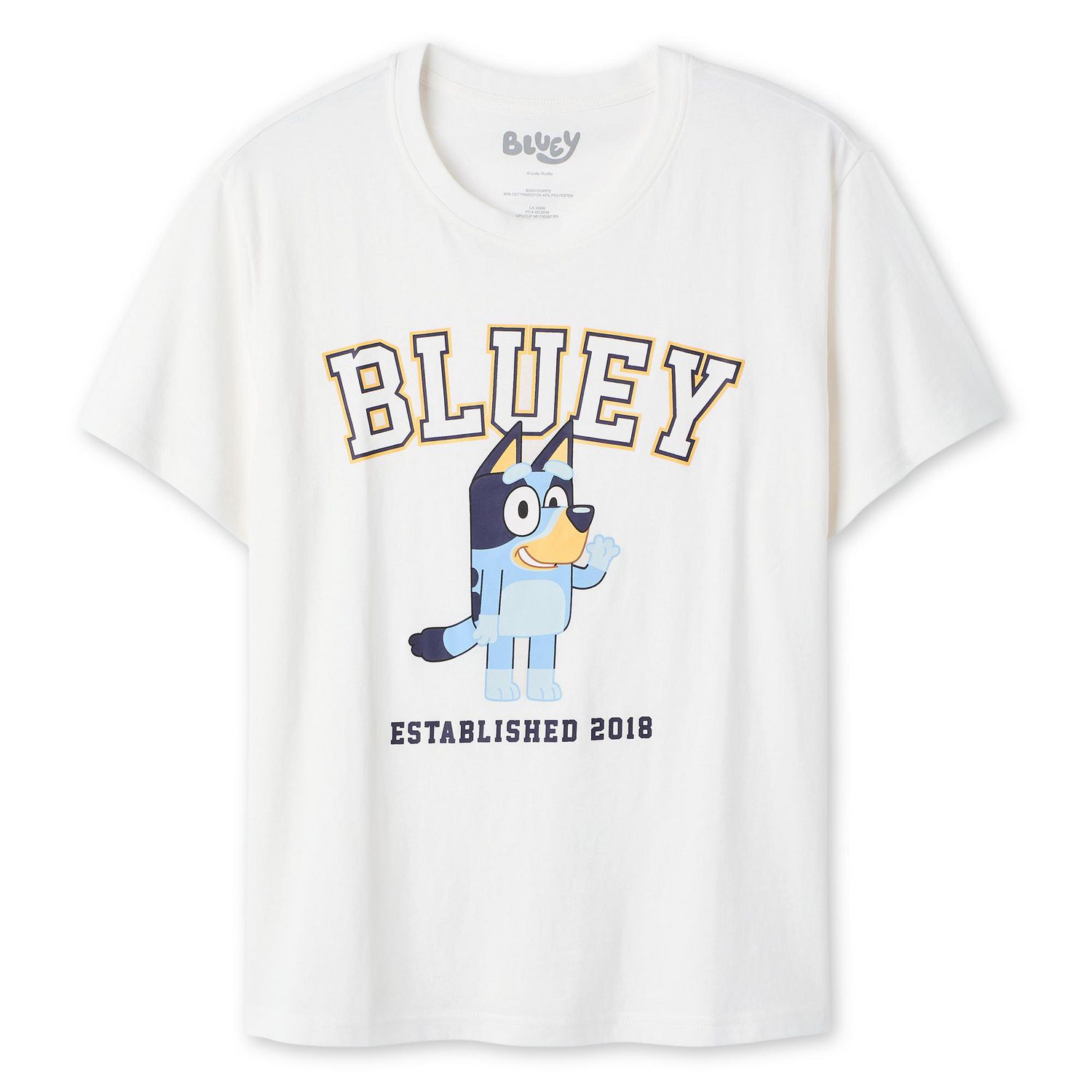 T-shirt à imprimé graphique Bluey pour femmes