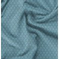 thumbnail image 1 of Soimoi Blue polyester Crepe Fabric Palmette Damask Print Sewing Fabric Yard 52 Inch Wide, 1 of 6