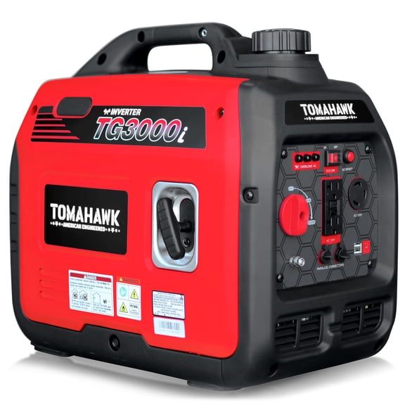 Tomahawk Power Génératrice à Onduleur 3000 Watts Super Silencieuse Portable à Gaz Power Usage Professionnel