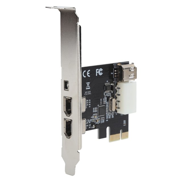 Expansion PCIE Carte de Capture 3 Ports Carte d'Extension 1394 Interface Conversion HD Contrôleur d'Adaptateur Vidéo