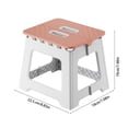 thumbnail image 3 of mtvxesu Foldable Plastic Stool Portable Lightweight Compact Folding Chair for Outdoor Camping and Home Use 1-Pack, 3 of 6