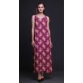 thumbnail image 3 of Bimba Rayon Floral Printed Spaghetti Strap Sleeveless Womens Cami Maxi Slip Swing Dress-XSmall, 3 of 4