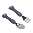 thumbnail image 2 of Cartoon Fork Spoon Stainless Steel Baby Feeding Training Spoons Forks Portable Children Animal Tableware for Kids Calf, 2 of 12