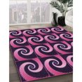 thumbnail image 3 of Ahgly Company Machine Washable Indoor Rectangle Transitional Orchid Purple Area Rugs, 5' x 7', 3 of 7