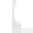 thumbnail image 4 of Crosley Furniture Seaside Wood Hall Tree in Distressed White, 4 of 10