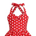 thumbnail image 5 of Wxirdiow Mode Filles Combishort d'Été à Imprimé Floral pour Filles Confortable et Doux pour la Peau Robe à Encolure à la Mode Rouge Melon D\'eau Taille, 7-8 Ans, 5 of 5