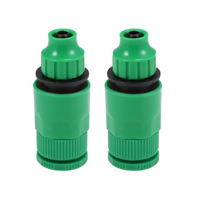 Unique Bargains Hose Tap Connector 1/2BSPP and 3/4BSPP Female Thread,Faucet Nozzle Fitting 8mm Inner Diameter Hose 2pcs