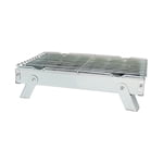 Bbq Outils Grilleur Outillage Alternative, Portable Charcoal Grille pliante Barbecue Grill avec 430 Acier inoxydable, petit grill extérieur pour les pique-niques de randonnée en camping