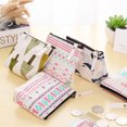thumbnail image 3 of Men Women Zipper Canvas Coin Change Purse Keychain coin change Storage bag Cartoon ID Credit Card Case Wallet, 3 of 8