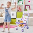 thumbnail image 3 of LAICAIW Baby Doll Stroller, Foldable Doll Stroller, Baby Doll Carriage, Realistic Convertible Doll Pram, Toy Baby Stroller, Creative Baby Doll Stroller Play Set for Toddler and Girls, Nuturing and R, 3 of 7