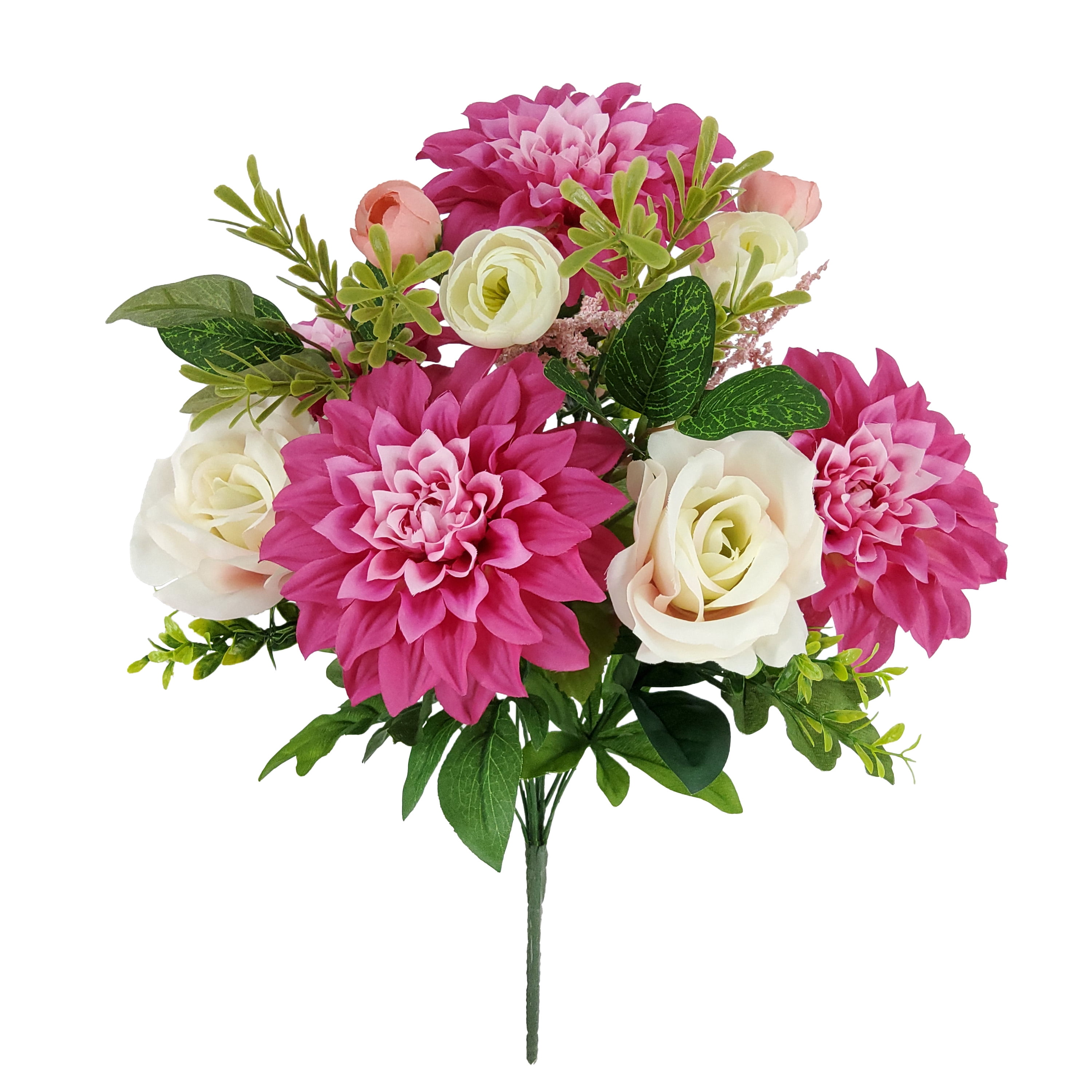 Mainstays Bouquet de Dahlias Fuchsias Intérieur 53,3 cm