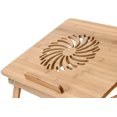 thumbnail image 3 of Aleratec Natural Bamboo Adjustable Laptop Stand Up To 15In For Home Office, 3 of 7