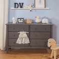 thumbnail image 2 of DaVinci Jayden 6-Drawer Double Wide Dresser in Slate, 2 of 6