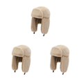 thumbnail image 4 of Decodeary Polyester Earflap Caps Autumn Non-shedding And Colorfast Head And Ears Cozy In Autumn No Loose khaki 3Set, 4 of 6
