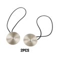 thumbnail image 3 of yingyy 1/2/3/5 2 Pieces Curtain Tieback Round Polyester Replacement Simple Style Household Kitchen Sunshade Drape Fixing Fastener Silver 1 Pc, 3 of 6