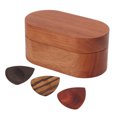 thumbnail image 1 of Wood Picks Case, Guitar Pick Set Flexible Wooden Gift Portable  For Guitarist For Banjo For Mandolin, 1 of 8