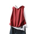 thumbnail image 2 of Women's Solid Color Knitted Vest Loose Large Sized Versatile Coat for Layering over Shirts or Tees, Soft Knit Fabric, 2 of 6