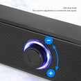 thumbnail image 4 of Wired Desktop Soundbar, Volume Knob HiFi USB Computer Speakers  for Tablet, 4 of 7