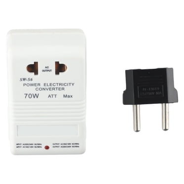 Convertisseur de Tension Élévateur/descendant 110V/120V vers 220V/240V Transformateur 70W Voyage