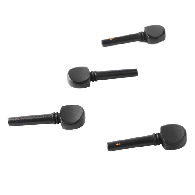4Pcs Violin Tuning Peg Portable Fine Appearance Wood Violin Peg Replacement Black