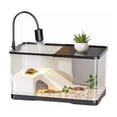 thumbnail image 1 of Turtle Tank Kit with Basking Led Heat Lamp 2-In-1 Aquatic/Land Habitat for Small Reptiles Pet Care, 1 of 3
