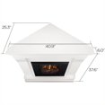 thumbnail image 4 of Real Flame Canada Château Foyer Électrique d'Angle en Bois Massif, Blanc, 4 of 15