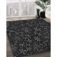 thumbnail image 3 of Ahgly Company Tapis d'Intérieur Lavable en Machine Carré Noir Nuit Transitionnel, 8 Pieds Carré, 3 of 7