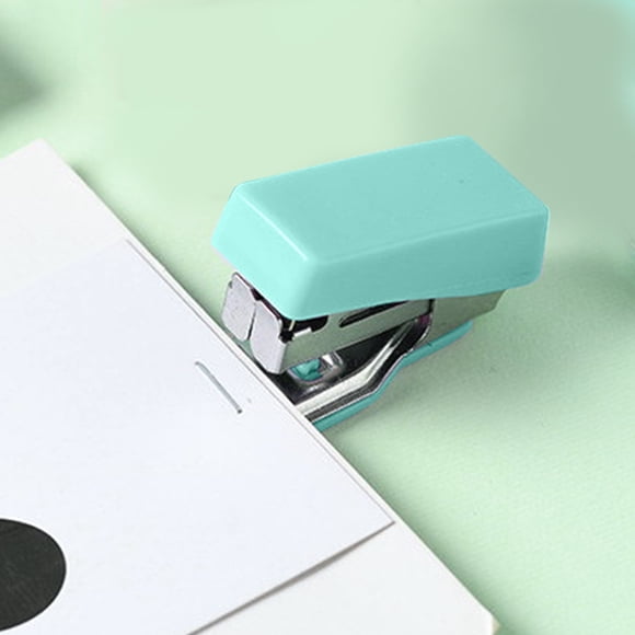 Macaroon Mini Stapler for Desk, Small Metal Handheld Stapler | Compact Portable Office School Stapler | Cute Binder for Paper, Documents, Notes At Home or Study