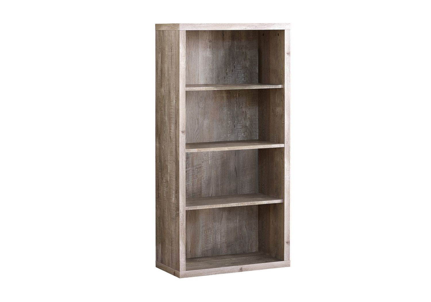 Monarch Specialties Bookshelf, Bookcase, Etagere, 5 Tier, 48"h, Office, Bedroom, Laminate, Beige, Contemporary, Modern