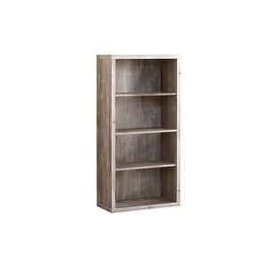 Monarch Specialties Bookshelf, Bookcase, Etagere, 5 Tier, 48"h, Office, Bedroom, Laminate, Beige, Contemporary, Modern