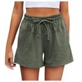 thumbnail image 1 of Timegard Womens Shorts Casual Elastic High Waisted Drawstring Athletic Comfy Shorts with Pockets Sweatshorts, 1 of 7