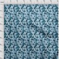 thumbnail image 4 of oneOone Viscose Chiffon Teal Blue Fabric Abstract Sewing Craft Projects Fabric Prints By Yard 42 Inch Wide, 4 of 4