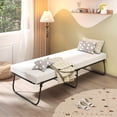 thumbnail image 4 of Gymax 75'' x 31'' Folding Bed w/ Memory Foam Breathable Mesh & Heavy-Duty Metal Frame, 4 of 10