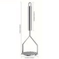 thumbnail image 3 of Bovemsi Electric Hand Mixer Heavy Duty Potato Masher Stainless Vegetable Guac 2 Stainless Potato Masher Heavy Duty Vegetable Kitchen Tool Sm, 3 of 7